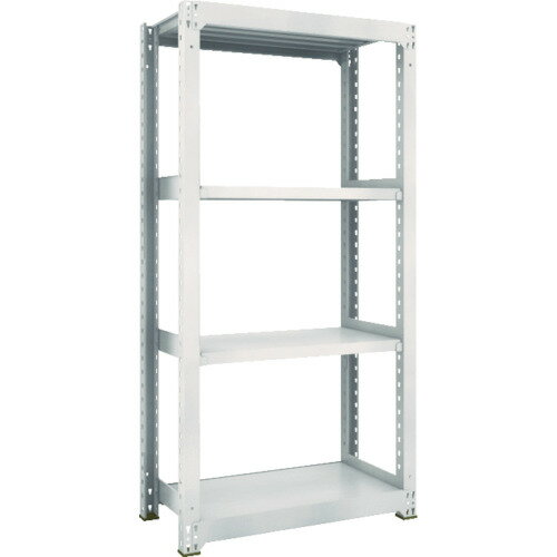 TRUSCO スチールラック M5型 W900×D471×H1800 4段 単体 ネオグレー M5-6354 NG(ネオグレー) 【506-3787】