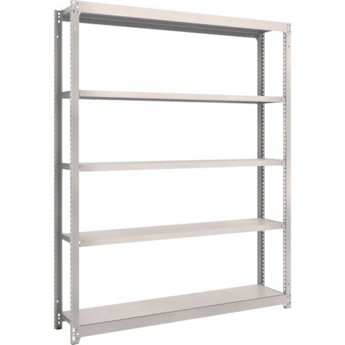 TRUSCO スチールラック M1．5型 W1460×D295×H1800 5段 単体 ネオグレー M1.5-6535 NG(ネオグレー) 【50..