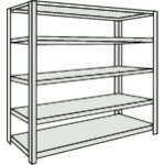 TRUSCO スチールラック M2型軽中量棚 1160X450XH1500 5段 単体 ネオグレー M2-5445 NG(ネオグレー) 【5..