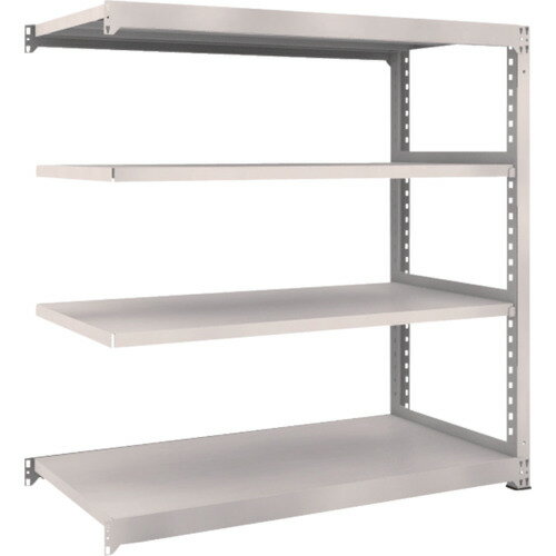 TRUSCO スチールラック M5型 W1500×D721×H1500 4段 連結 ネオグレー M5-5574B NG(ネオグレー) 【509-08..