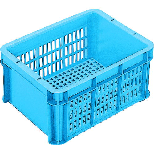 ヒシ SB型コンテナ（メッシュタイプ） W365×D270×H168 青 青 SB-12 B 【511-6503】