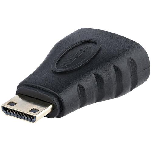 スターテック ディスプレイアダプター／Mini HDMI − HDMI 1．4／4K30Hz／ブラック／ビデオ 変換 コンバ..