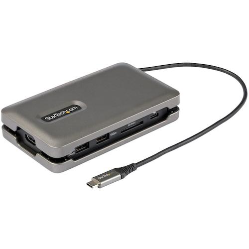 スターテック ドッキングステーション／USB−C／4K HDMI／100W／USBハブ／イーサネット／カードリーダー..
