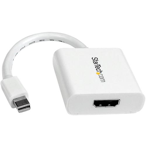 スターテック ディスプレイアダプター／Mini DisplayPort − HDMI／1080p／ホワイト／ビデオ 変換 コン..