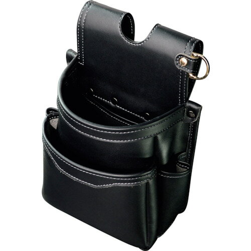 フジ矢 腰袋薄型2段（黒金）LIGHT PU LEATHER SERIES AB-32BG 