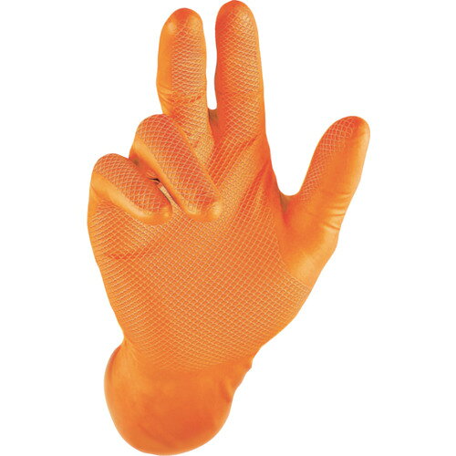 ハラダ グリッパーズグローブ オレンジ XL（50枚入） 37002-475 【558-0915】