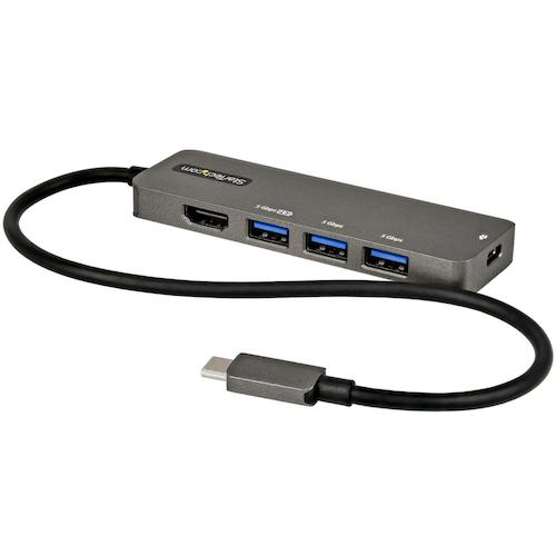 スターテック マルチポートアダプター／USB−C／シングルモニター／4K60Hz HDMI／100W PD／4ポートUSBハ..