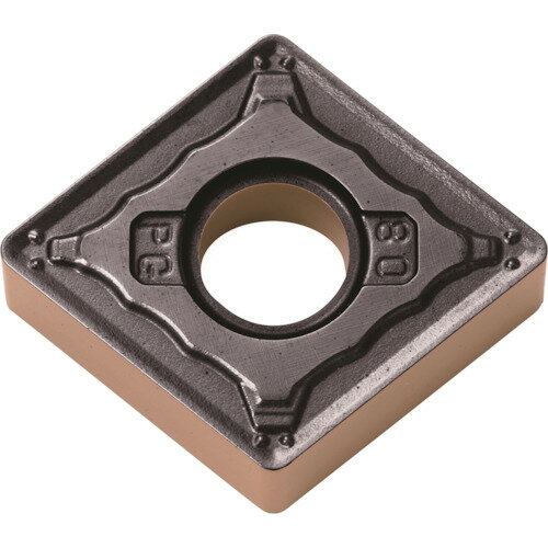 【特長】■鋼の連続〜軽断続加工用、耐摩耗性・耐チッピング性に優れます。【用途】■旋削加工用。【仕様】■チップ形状：ひし形80°■厚さ(mm)：4.76■D1(mm)：5.16