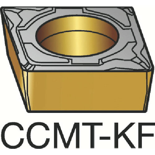 サンドビック コロターン107 旋削用ポジチップ（120） H13A CCMT 12 04 04-KF H13A (120) 【入数：10】 【603-4314】