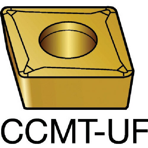 サンドビック コロターン107 旋削用ポジチップ（130） 5015 CCMT 06 02 04-UF 5015 (130) 【入数：10】 【609-5267】