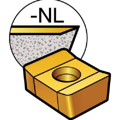 サンドビック コロミル331 サイドカッター用チップ（350） H10 N331.1A-043505H-NL H10 (350) 【入数：..