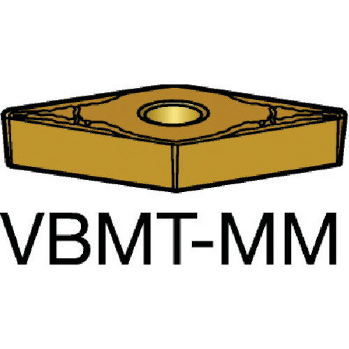 サンドビック コロターン107 旋削用ポジチップ（120） 2035 VBMT 16 04 04-MM 2035 (120) 【入数：10】..