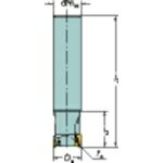 【特長】■ソリッドエンドミルに匹敵します。■ミスマッチなしです。【用途】■肩削り加工。■溝加工。■倣い加工。■ヘリカル加工。■ランピング加工。■あらゆる加工に対応。■円筒シャンク。【仕様】■全長(mm)：250■径Dc(mm)：50■高精度