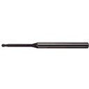 三菱K 2枚刃インパクトミラクルロングネック 超硬ボールエンドミル1mm VF2XLBR0050N140S04 【687-7354】(4)