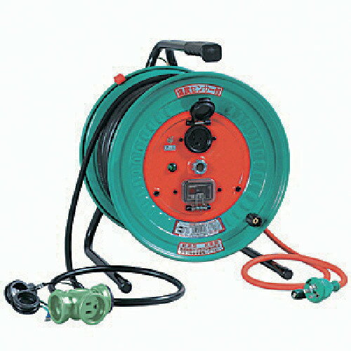 日動 電工ドラム 屋外型 びっくリール 過負荷漏電保護連用ブレーカ付 30m RBW-EK30S (22A-30Mブレーカ..