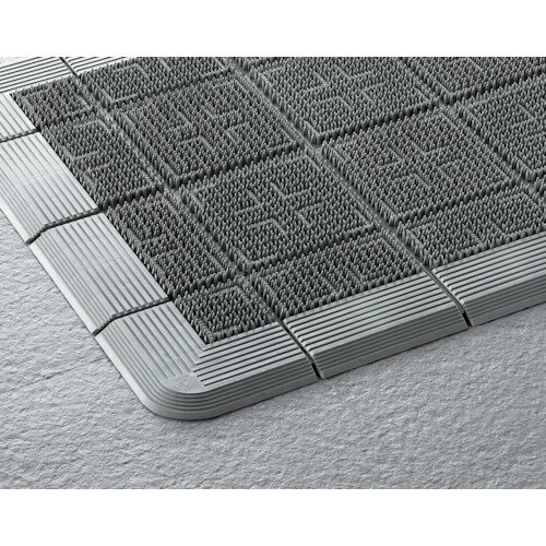 コンドル エバック 屋外用マット クロスハードマット ＃15 900mm×1500mm グレー F-112-15 GY 【736-499..