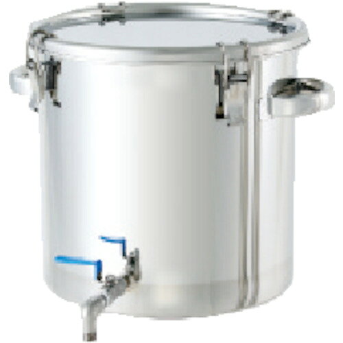 日東 ステンレスタンク ストレート密閉タンク（ボールバルブ付） 36L CTHV-36 【751-5910】