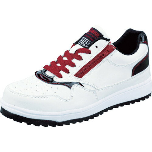 ジーベック ZIPアップ耐滑セフティシューズ 85118 ホワイト 26．5CM 85118-32-265 【752-8388】