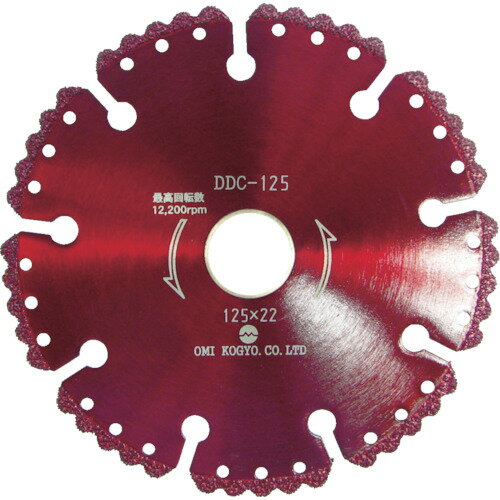大見 コンクリート用溶着ダイヤカットソー 外径125mm DDC-125 【756-5704】
