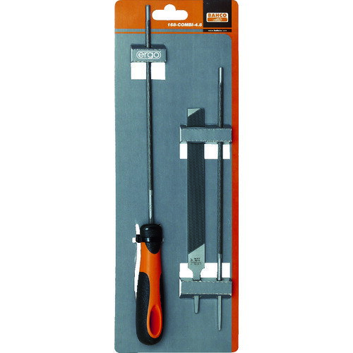 バーコ エルゴ チェンソーヤスリセット 刃長200mm 刃幅4mm 168-COMBI-4.0 【757-3251】