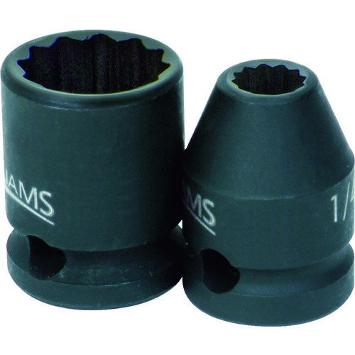 WILLIAMS インパクト用ソケット 3／8 12角 対辺寸法7mm JHW36607 【757-6579】