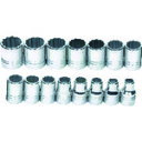 WILLIAMS 1/2ドライブ ソケットセット 12角 15個 JHWMSS-15RC 【758-0550】