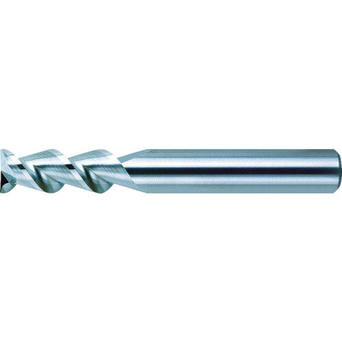 三菱 2枚刃アルミ加工用 超硬スクエアエンドミルミディアム刃長（M）25mm C2MHAD2500 【759-7614】