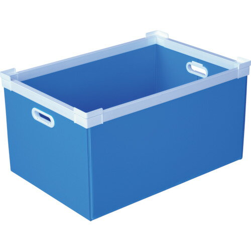 KUNIMORI プラダン NSコンテナ 75L（SWコーナー）ライトブルー 78502-NS75L-LB 【760-5706】