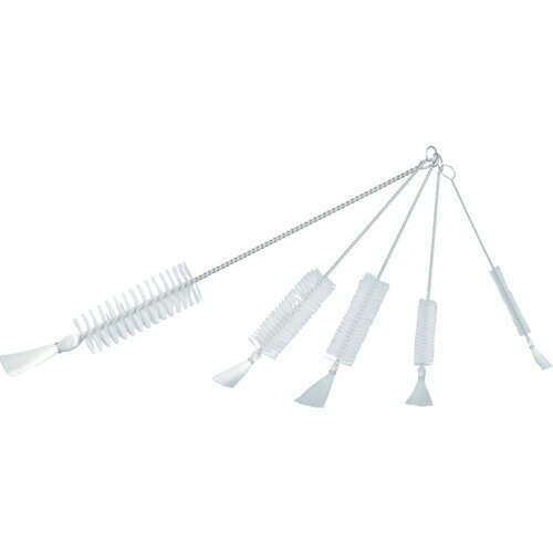 TRUSCO 理化学ブラシ 注射器用 ナイロン毛 ステンレス柄5cc用 TBS-S5N 【765-6521】