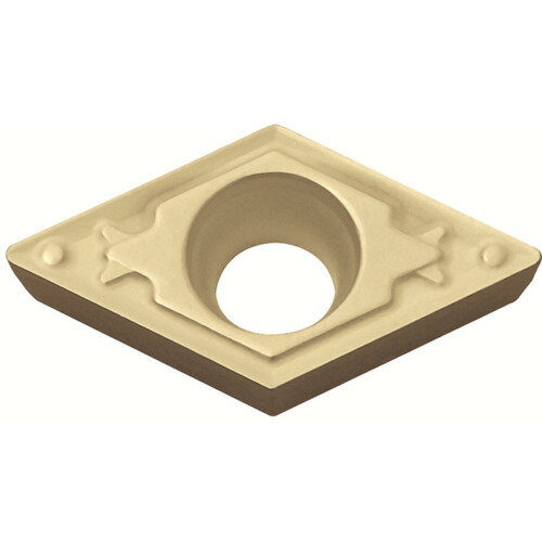 【特長】■特殊強化サーメットに、耐摩耗性と耐溶着性に優れたMEGACOAT NANOコーティングを施しています。■高能率加工と高品位な仕上げ面を実現しています。【用途】■旋削加工用。■被削材：鋼。【仕様】■チップ形状：ひし形55°■厚さ(mm)：2.38■幅(mm)：44■高さ(mm)：9.5■奥行(mm)：105■被膜構成：MEGACOAT NANO+TiN■呈色：金色■HQブレーカ：仕上げ〜中■M級【材質・仕上】■PVDサーメット