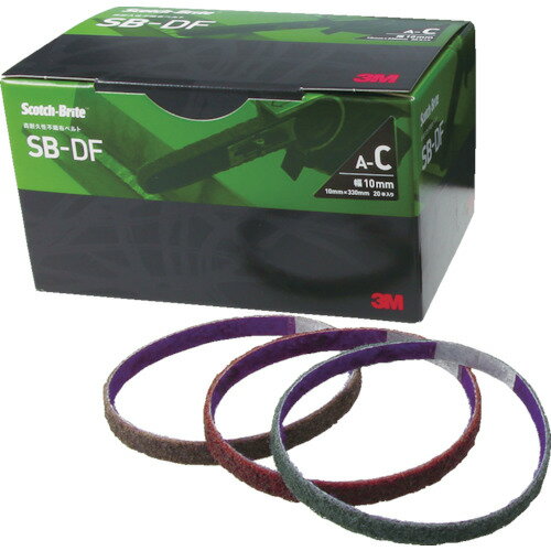 3M スコッチ・ブライト 高耐久性不織布ベルト 10X330mm ＃180相当 SB AM10 【入数：20】 【776-1139】