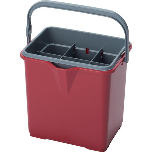 テラモト 仕切付きバケツ2エンジ CE-447-100-6 【789-9882】