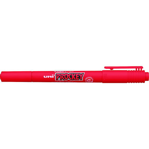uni 水性顔料マーカープロッキーツイン細字 赤 PM120T.15 【792-4054】