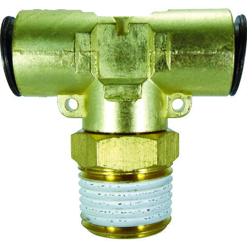 Rakuten - チヨダ チューブ継手 フジメイルブランチティ（金属） 12mm・R1／2 12-04MT 【808-3224】