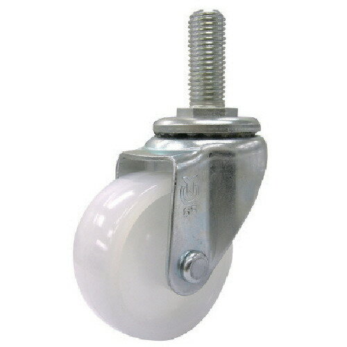 ユーエイ ねじ込み式 自在 ステンレスキャスター ナイロン 車輪径75mm Sタイプ SUS-ST型 ネジ寸法M16×40ピッチ2 SUS-ST-75N-M16-40 【809-3293】