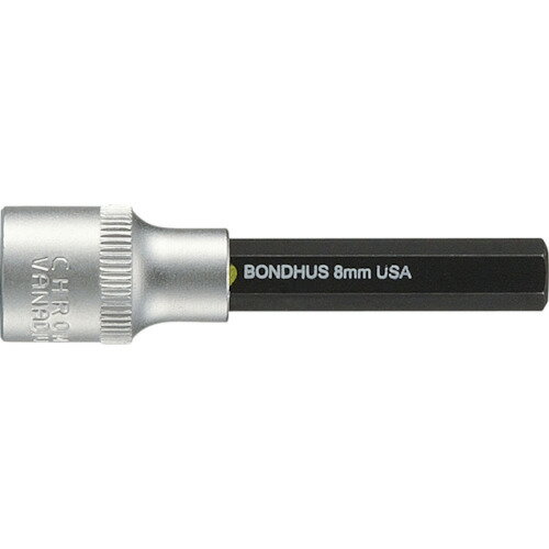 ボンダス プロホールドHEX（六角）ソケットビット（ビット全長50mm） 3／8 対辺寸法4mm 43260 【810-8751】
