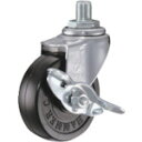 ハンマー ねじ込み旋回式ゴム車輪 65mm W3/8 ストッパー付 415A-20R65 【814-0435】(4)