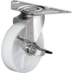 ハンマー Eシリーズコーナー 旋回式ナイロン車輪 75mm ストッパー付 215E-N75 【814-1785】