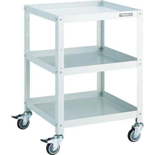 TRUSCO ツールワゴン ラビットワゴン 500X500 ウレタン車輪 ホワイト RBW-753U W 【818-3161】