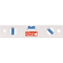 シンワ スリムレベル 200mm白 背面マグネット付 76332 【818-4216】