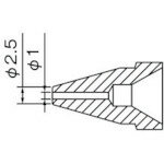 【仕様】■内径(mm)：1.0■外径(mm)：2.5■白光　ノズル　1.0MM■適用吸取器：FR-301、FR-410
