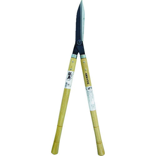 鋼典 刈込ハサミ 芝生刈鋏 鋼付 ムク柄入 A-4 【818-8017】