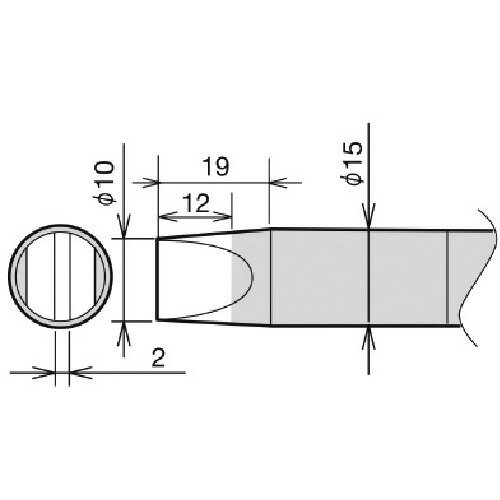 【特長】■RX-892AS用のコテ先です。■最高出力500Wのヒーター・センサー一体型コテ先です。【仕様】■コテ先名称：先端幅：10mm■パーツ名：こて先■先端形状：10D■適合コテ：RX-892AS(RX-89GAS)■幅：10mmの平型形状