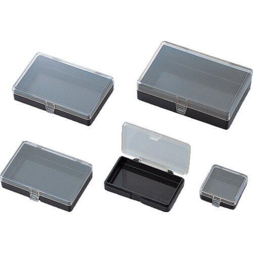 AS ヒンジ付角型ケース（導電＋帯電防止）3N （30個入） 1-9408-23 【828-6596】