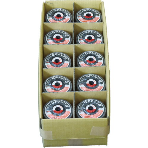 【特長】■100枚入りのお買い得パックです。■特殊成型をしているので目づまりしにくい設計になっています。■騒音少なく快適に使用できます。■ワンタッチ（ねじ式）で取り付け可能です。（スピンドル付きのディスクグラインダーのみ)■研磨布の植え方が通常とは異なり特殊加工しているため、自生作用が大きく研削力が持続し、目づまり・研磨焼けが少ないです。【用途】■航空機、自動車、船体、橋梁、タンクなどの研磨、塗料およびサビ落とし。■金属のスケール取り、および各種バリ取り。■その他ステンレス、鉄鋼、非鉄金属の研磨。■使用工具:100mm電動ディスクグラインダー。【仕様】■粒度(#)：120■外径(mm)：100■羽根長さ(mm)：19.5■ねじ径(mm)：M10(P1.5)■最高使用回転数(rpm)：13600■羽根枚数(枚)：80■厚さ(mm)：19.5■最高使用周速度：72m/s(4300m/min)【材質・仕上】■アランダム砥材【注意事項】■施工時は必ず安全帽、安全メガネなどの保護具をご着用ください。