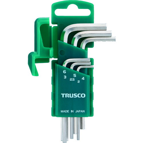 TRUSCO 六角棒レンチ 両端いじり止め穴付 6本セット HW-TP6S 【833-8520】(4.0)