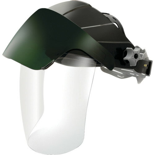 OTOS かぶり型防災面 クリア、グリーン＃3 ジョグダイヤル調節機能 F-72C-3 【834-5517】
