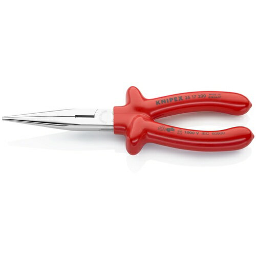 KNIPEX 絶縁1000V先長ラジオペンチ 200mm 2617-200 【835-6478】