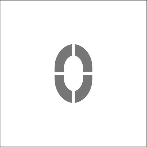IM ステンシル マグネット 0 文字サイズ50×40mm ASTM05040 【836-4169】