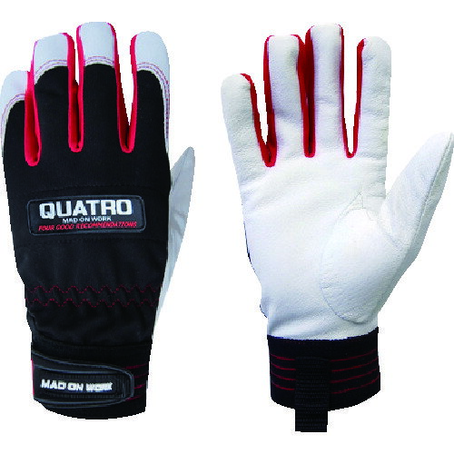 ミタニ 豚本革手袋（袖口マジックタイプ） QUATRO（クアトロ） 3Lサイズ 209623 